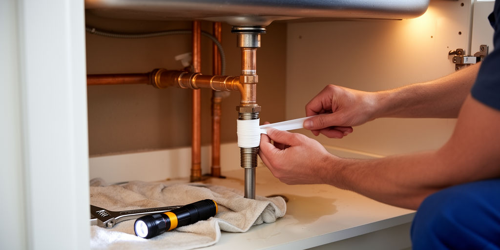 Ремонт труб под кухонной мойкой