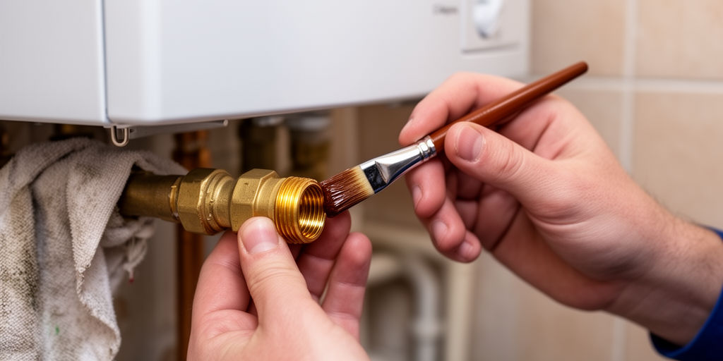 Герметизация на котле или радиаторе