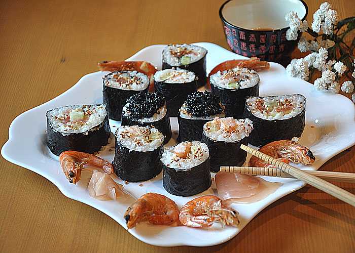 Рецепты шапочек для суши