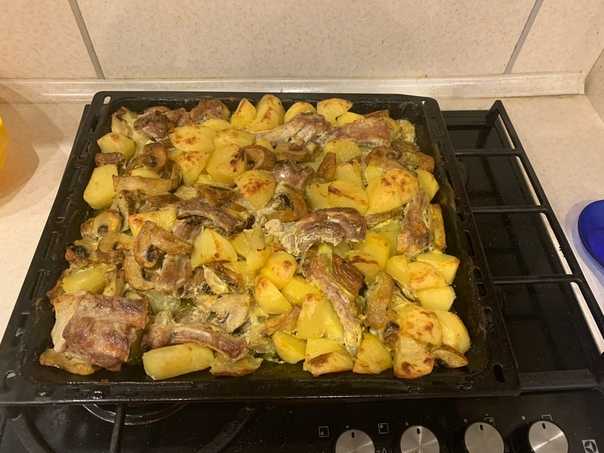 Картошка, запеченная с грибами в духовке и мультиварке: фото, рецепты приготовления блюд