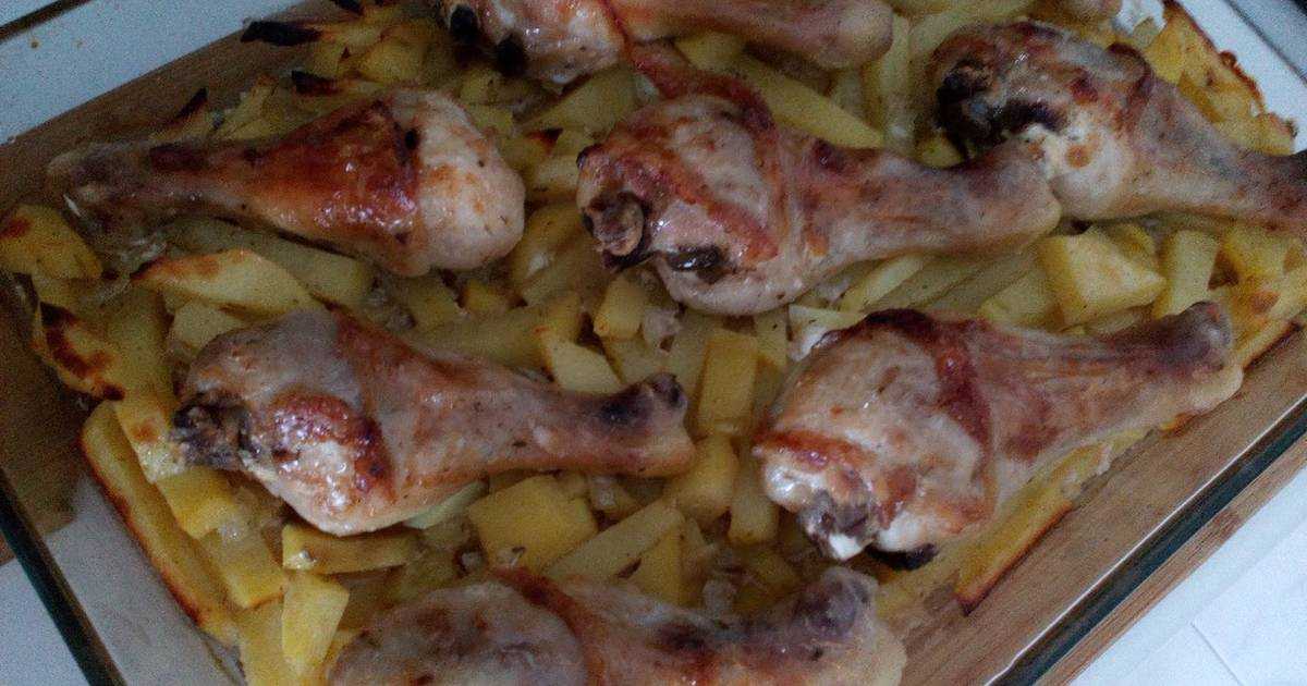 Голень куриная с картошкой в духовке: рецепты и особенности приготовления