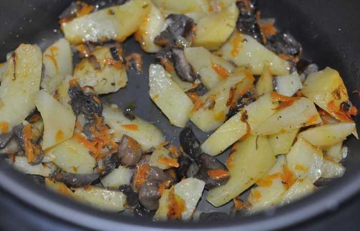 3 рецепта приготовления картошки с шампиньонами в мультиварке: простой, со свининой, в сметане