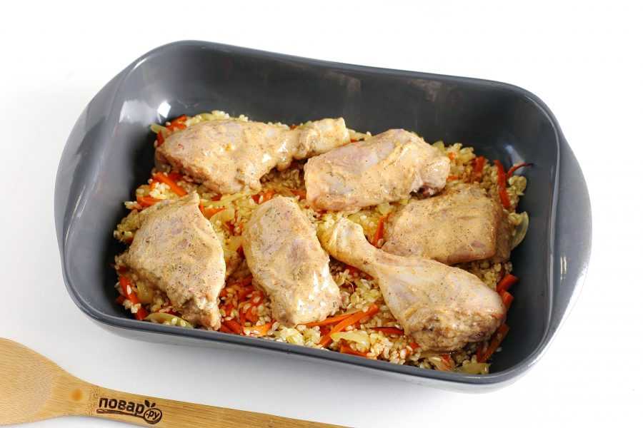 Курица, фаршированная рисом, в духовке, рецепт с фото | волшебная eда.ру