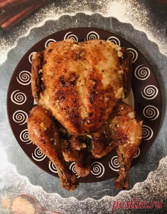 Курица в духовке целиком с хрустящей корочкой - самые вкусные рецепты