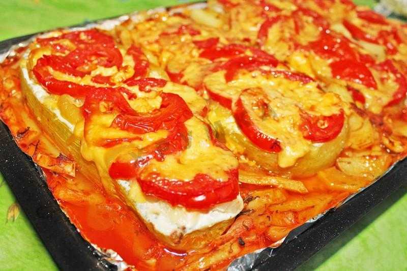 Рецепты кабачки с помидорами и сыром