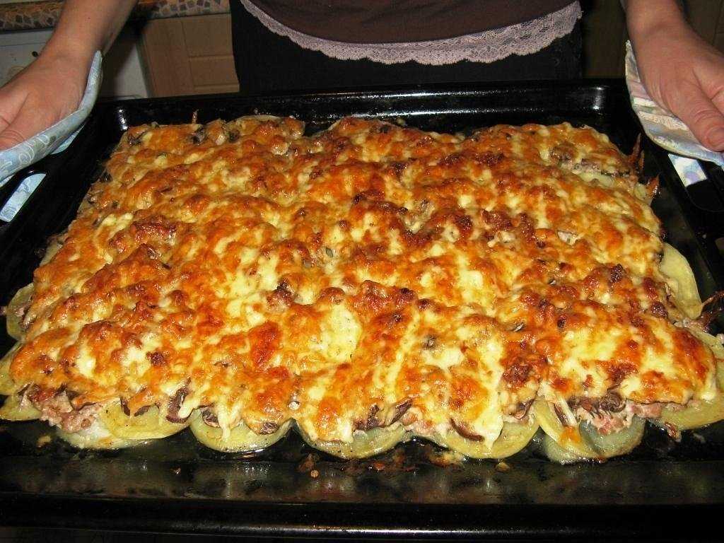 Картошка по-французски с курицей в духовке рецепт с фото пошагово и видео - 1000.menu