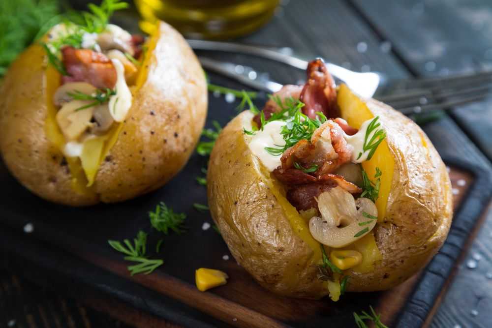 Картошка с беконом и сыром в духовке: рецепт с пошаговыми фото