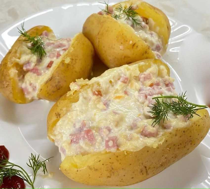 Картошка с ветчиной и сыром в духовке рецепт с фото пошагово и видео - 1000.menu