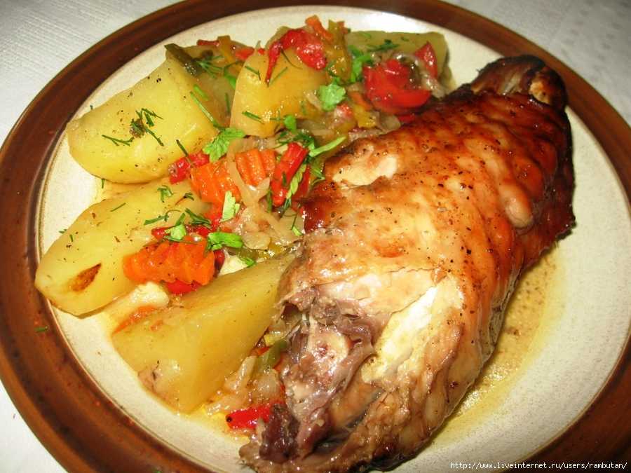 Крылья индейки в духовке рецепт с фото с картошкой