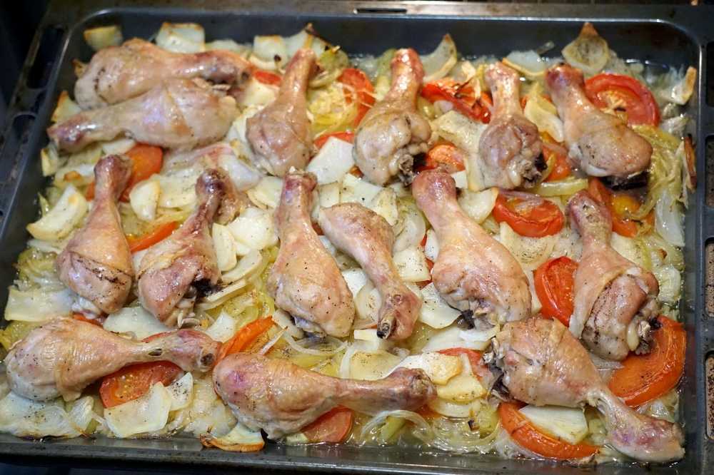 Куриная голень с овощами - 302 рецепта: мясные блюда | foodini