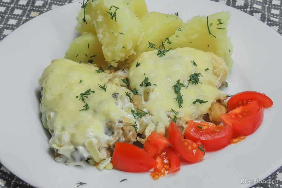 Рыбное филе трески фаршированное рисом и грибами рецепт с фото пошагово - 1000.menu