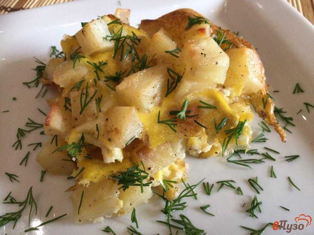 Картошка под сыром с майонезом в духовке