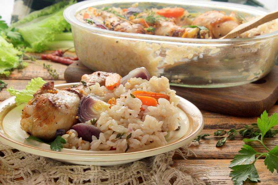 Рыба с рисом в духовке — пошаговый рецепт с фото