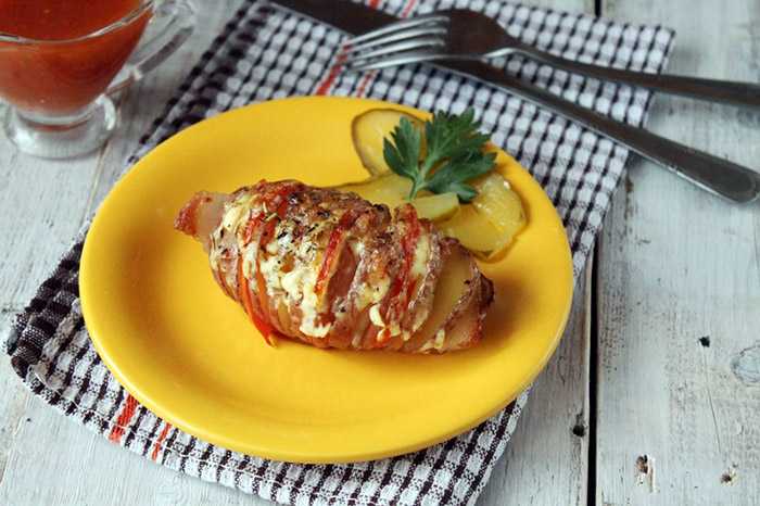 Картошка-гармошка с салом в духовке. пошаговый рецепт с фото | кушать нет