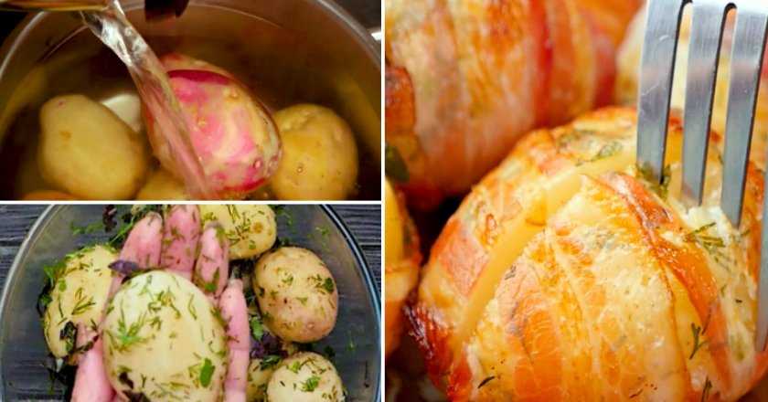 Картофель с беконом - как вкусно готовить в домашних условиях с помидорами, чесноком или сыром
