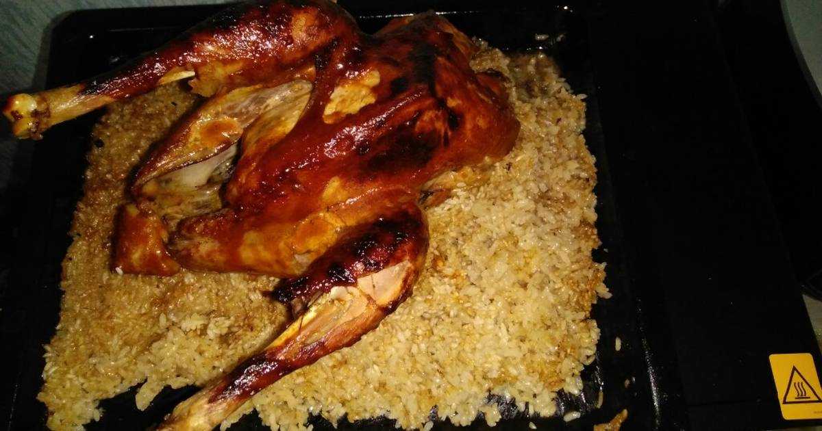Пошаговый рецепт приготовления курицы с рисом в духовке