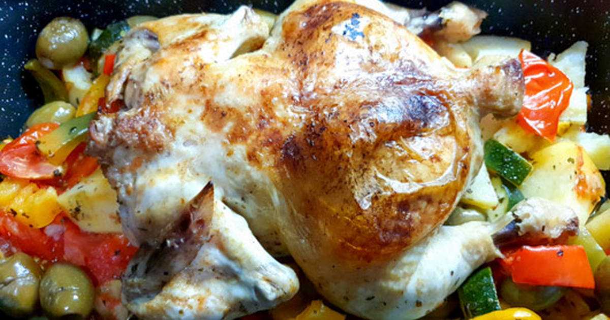 Куриная грудка, запеченная с овощами в духовке: рецепт, время приготовления