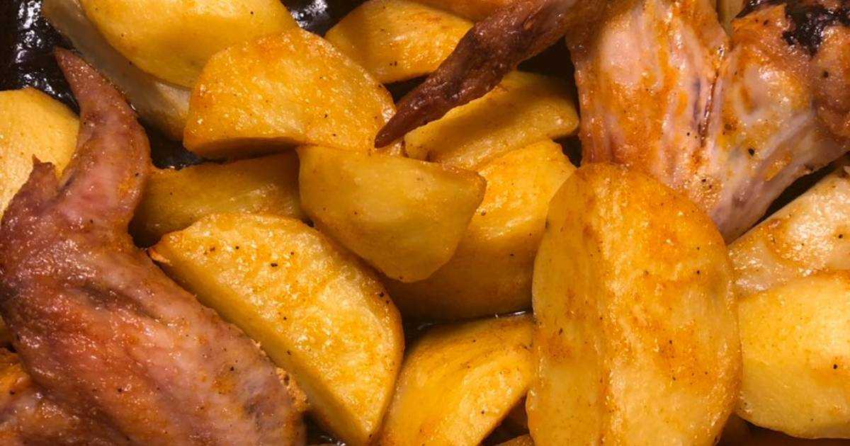 Рецепты крылышки с картошкой