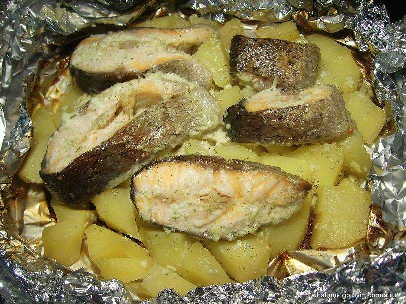 Скумбрия запеченная в духовке с картошкой – рецепт