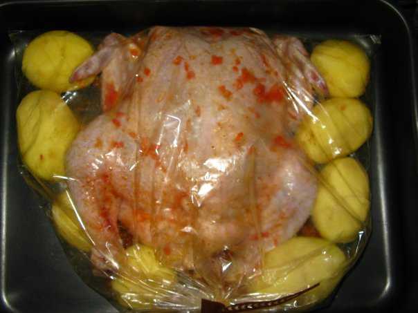 Курица в рукаве в духовке – 5 рецептов