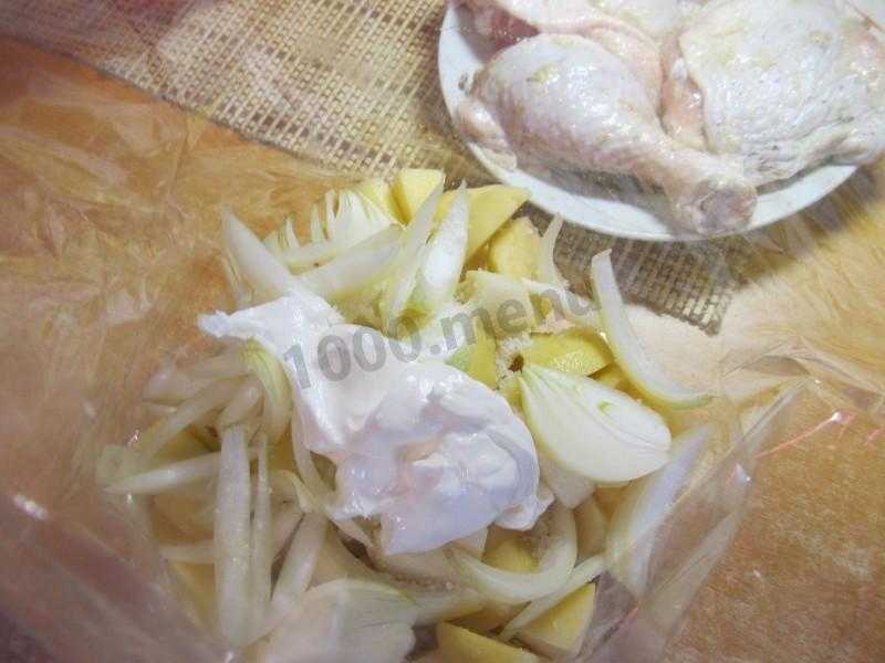 Курица с картошкой в рукаве — 8 рецептов
