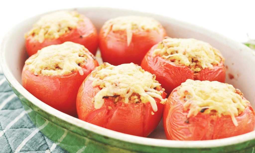 Помидоры запеченные в духовке. как приготовить фаршированные помидоры с начинкой