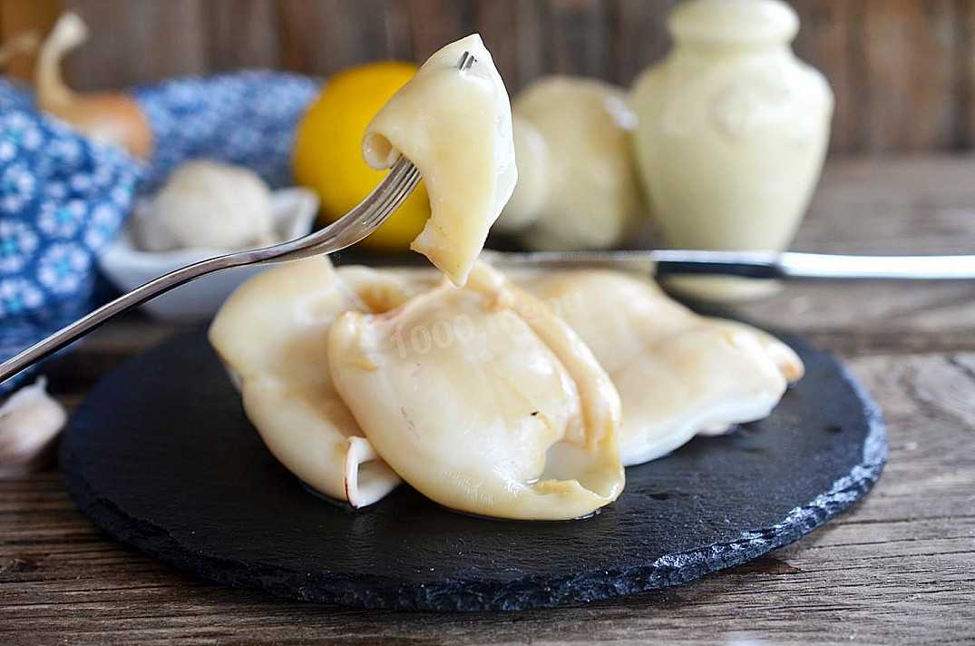 Фаршированные кальмары «свинки»: рецепт с фото пошагово