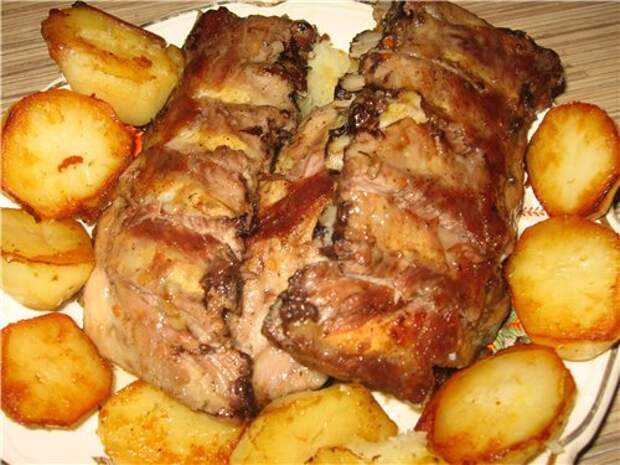 Свиные ребрышки с картошкой в духовке - простые и вкусные рецепты