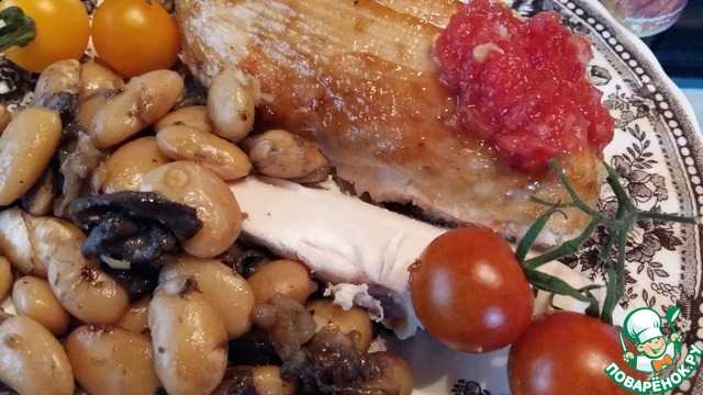 Курица фаршированная грибами в духовке рецепт с фото пошагово и видео - 1000.menu