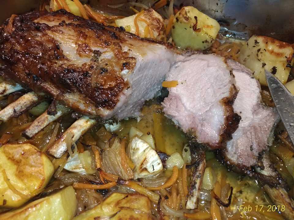 Корейка свиная в духовке (на кости, в рукаве): пошаговые рецепты с фото для легкого приготовления 🚩 кулинарные рецепты