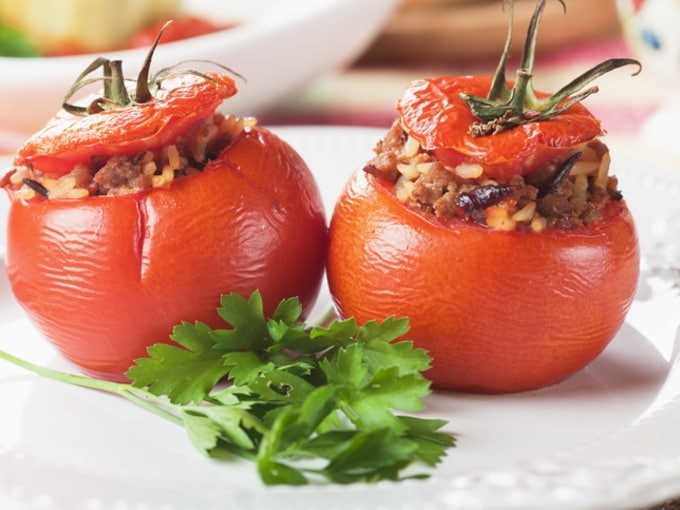 Рецепты помидоры фаршированные грибами