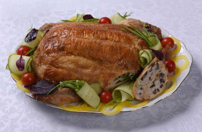 Курица фаршированная - 69 домашних вкусных рецептов приготовления
