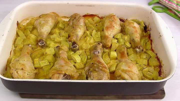 Рецепты запеканки из кабачков с курицей, вкусно приготовленной в духовке