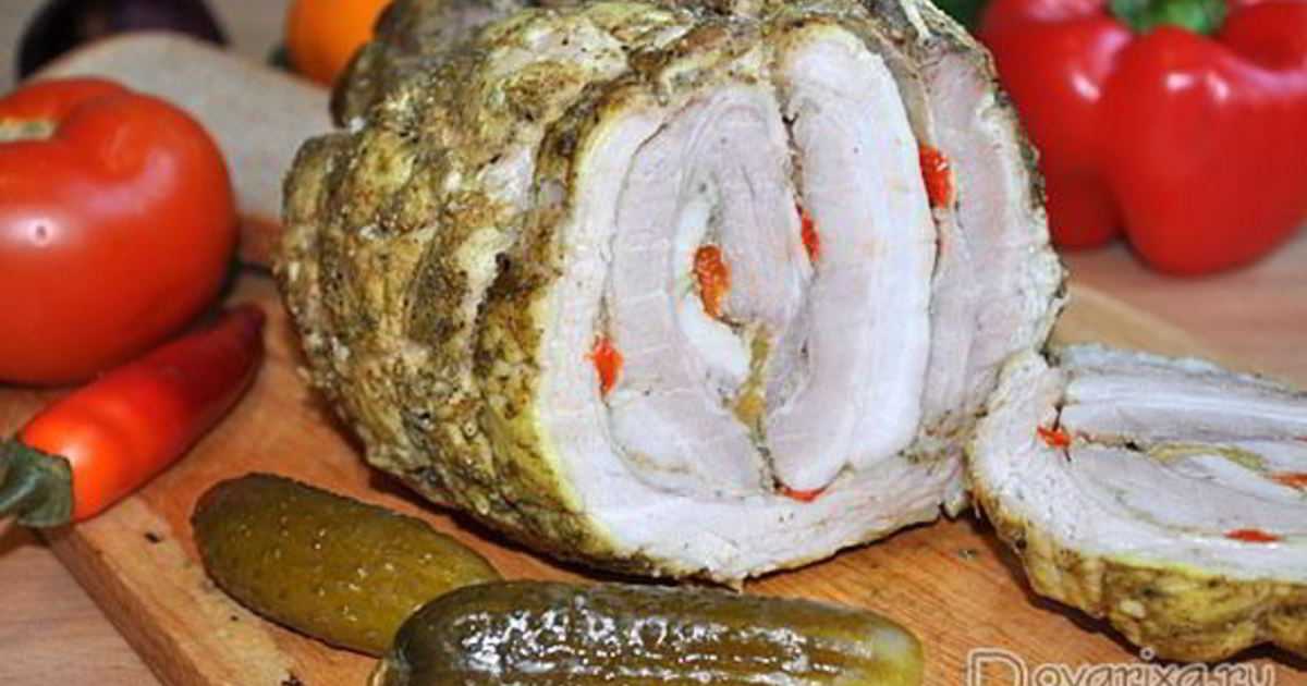 Свиной рулет в фольге запеченный в духовке рецепт с фото пошагово - 1000.menu