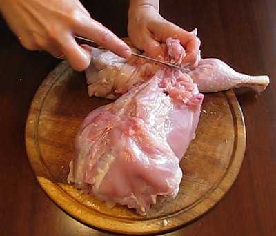Рецепты фаршированная курица без костей