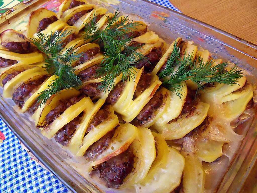 Картофель с фаршем по-французски в духовке | фоторецепт