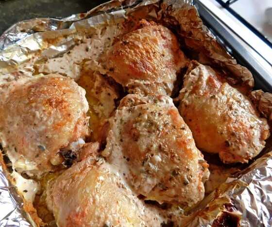 Курица в кефире в духовке — пошаговый рецепт с фото