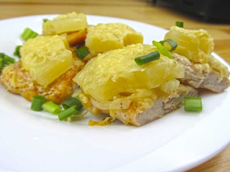 Рецепт фаршированного ананаса с курицей