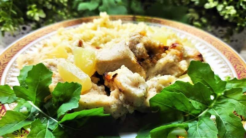 Куриное филе с ананасами и твердым сыром в духовке рецепт с фото пошагово - 1000.menu