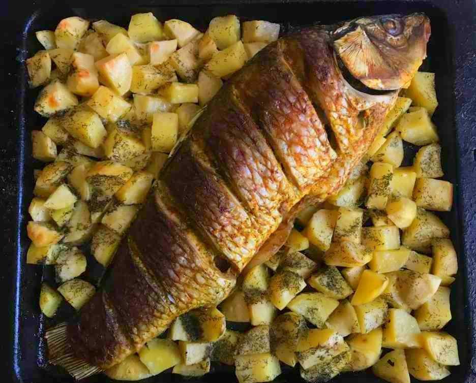 Как приготовить сазана в духовке целиком? 19 фото как вкусно запечь фаршированную рыбу без фольги? лучшие рецепты