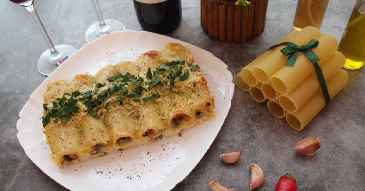 Каннеллони с фаршем — италия на тарелке! готовим каннеллони с фаршем и сыром, грибами, помидорами, шпинатом под соусом
