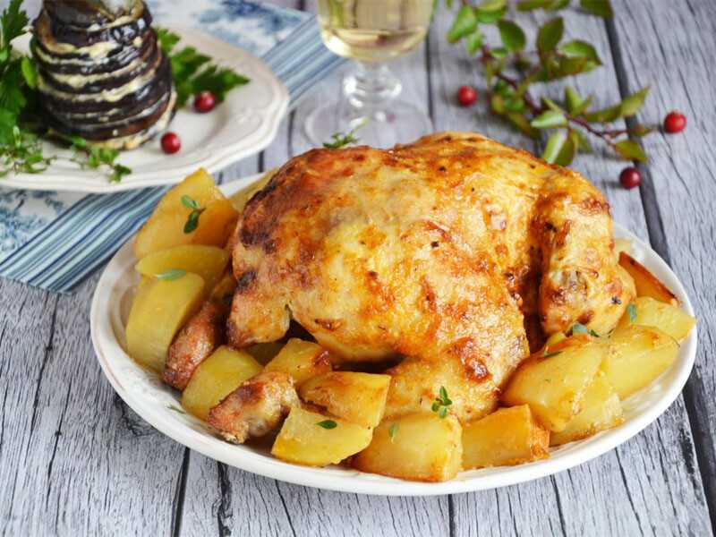 Как приготовить запеченную картошку с курицей в духовке: поиск по ингредиентам, советы, отзывы, пошаговые фото, подсчет калорий, изменение порций, похожие рецепты