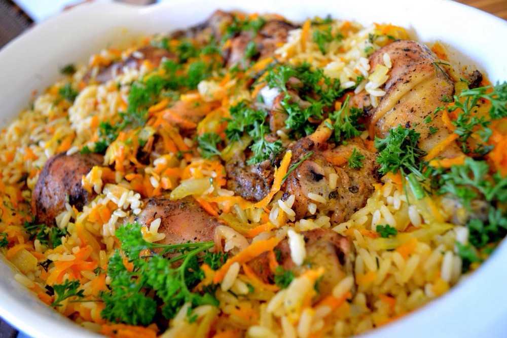 Плов с курицей на сковороде рассыпчатый рецепт блюда из риса