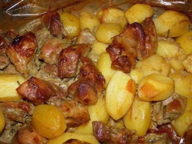 Свинина по французски с картофелем в духовке