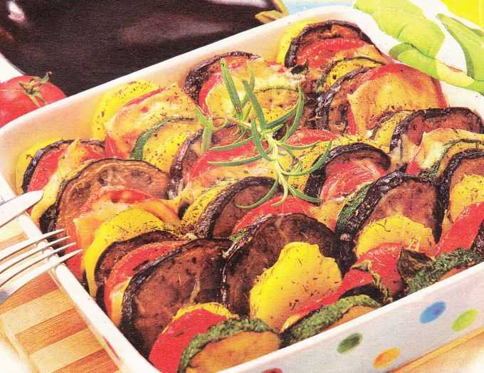Рецепт овощей, запеченных в духовке | меню недели