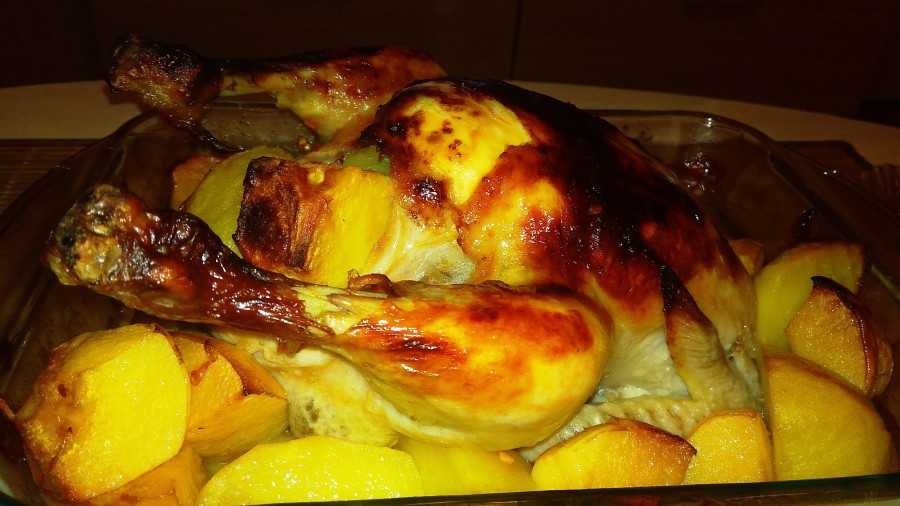 Курица с айвой в духовке, 🍊азербайджанский рецепт целиком