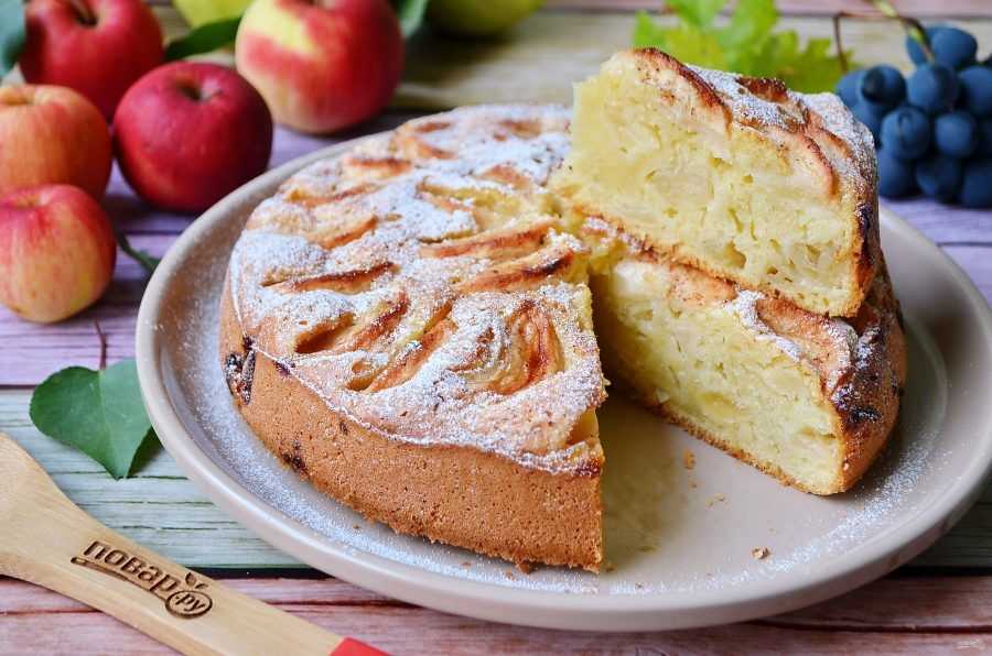 "шарлотка" с творогом и яблоками - 6 рецептов пышного пирога