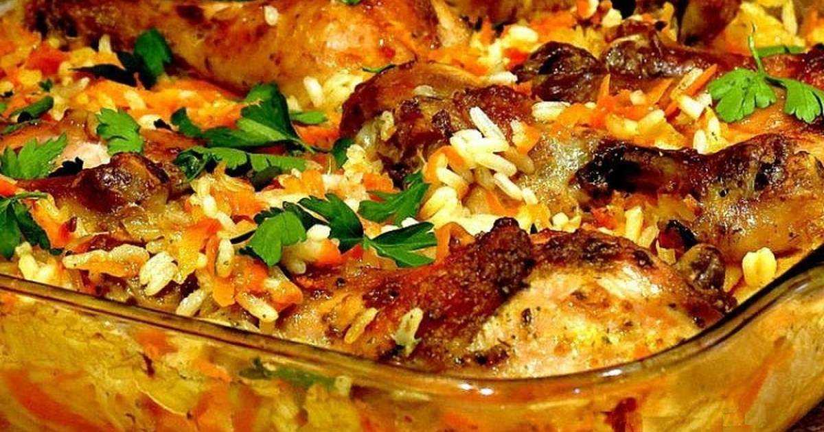 Скумбрия с рисом и овощами в духовке пошаговый рецепт
