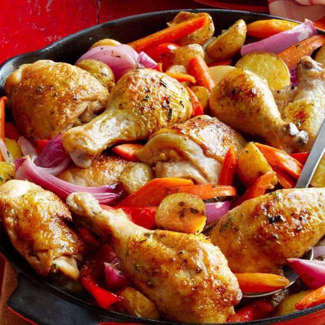 Куриные ножки с картошкой в духовке: 18 вкусных рецептов