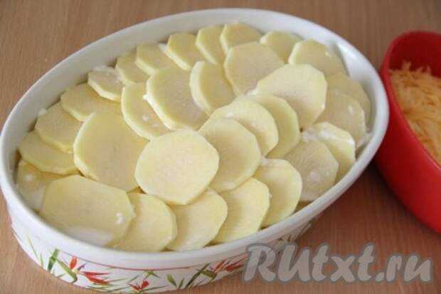 Картофель со сливками и сыром в духовке - 10 пошаговых фото в рецепте